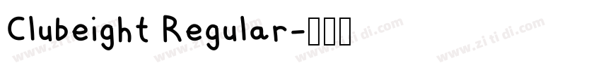 Clubeight Regular字体转换